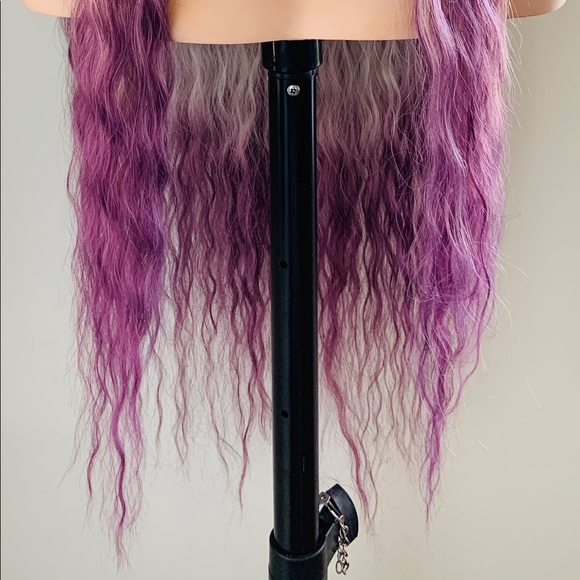 36” White Plum Synthetic Lace Front Wig for Cosplay & Events - Picture 5 of 11